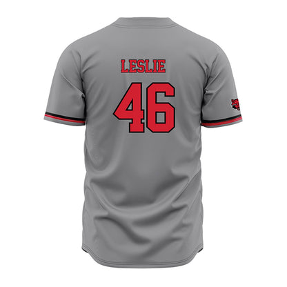 Arkansas State - NCAA Baseball : Will Leslie - Grey Jersey-1