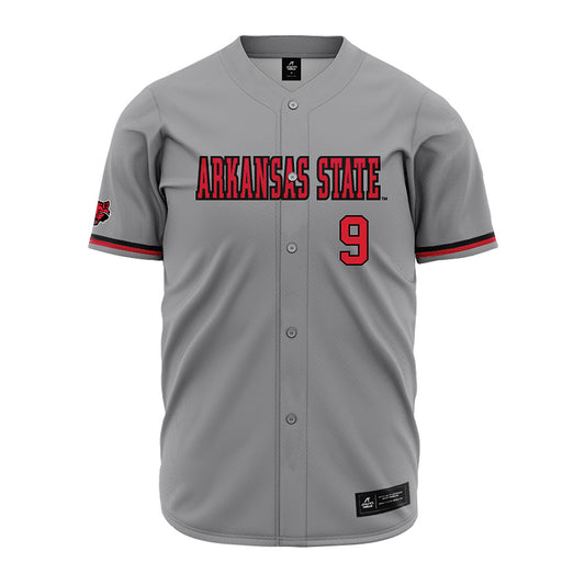 Arkansas State - NCAA Baseball : Cross Jumper - Grey Jersey