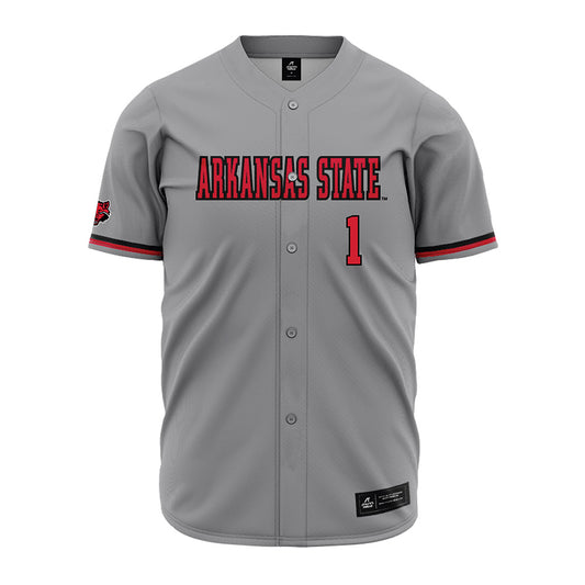 Arkansas State - NCAA Baseball : Kaden Amundson - Grey Jersey