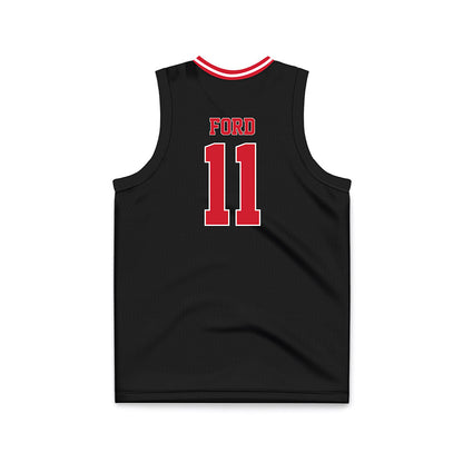 Arkansas State - NCAA Men's Basketball : Terrance Ford - Black Basketball Jersey