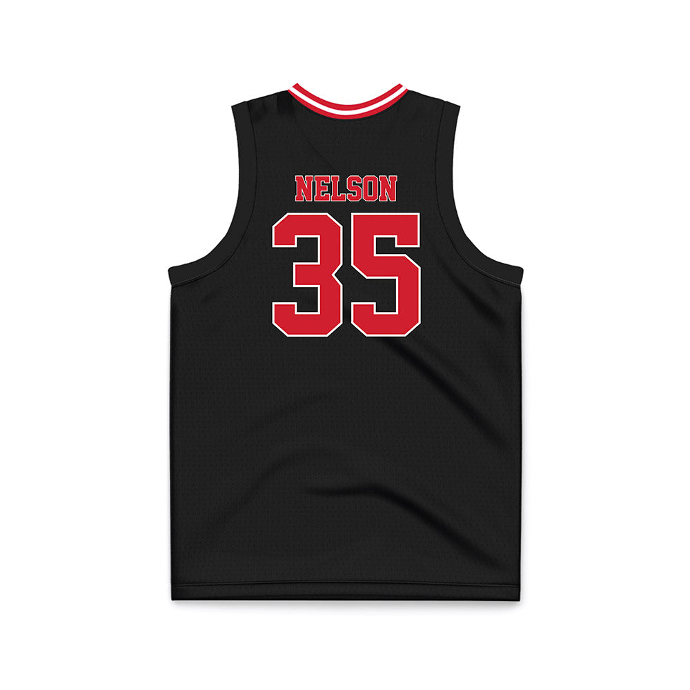 Arkansas State - NCAA Men's Basketball : Izaiyah Nelson - Black Basketball Jersey