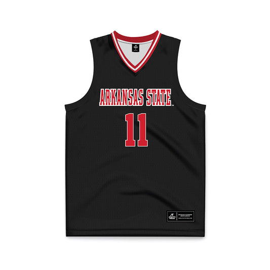 Arkansas State - NCAA Men's Basketball : Terrance Ford - Black Basketball Jersey