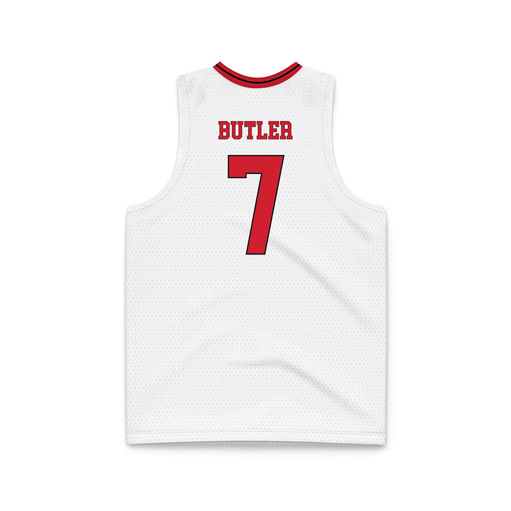 Arkansas State - NCAA Men's Basketball : Zane Butler - White Basketball Jersey