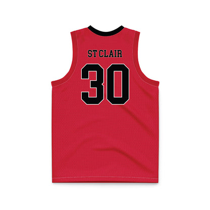 Arkansas State - NCAA Men's Basketball : Jacob St Clair - Red Basketball Jersey