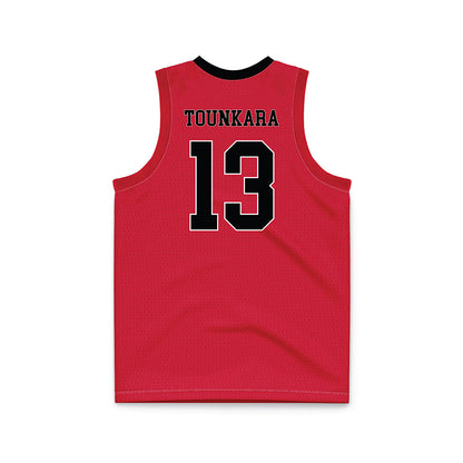 Arkansas State - NCAA Men's Basketball : Aly Tounkara - Red Basketball Jersey-1