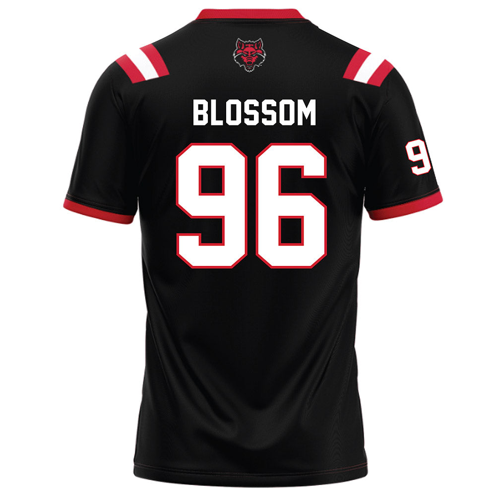 Arkansas State - NCAA Football : Ronnie Blossom - Black Football Jersey-1