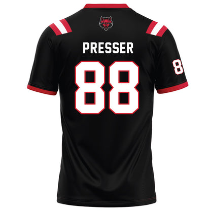 Arkansas State - NCAA Football : Calen Presser - Black Football Jersey-1
