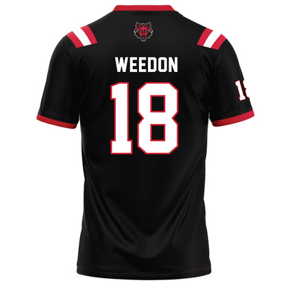 Arkansas State - NCAA Football : Malekhi Weedon - Black Football Jersey-1
