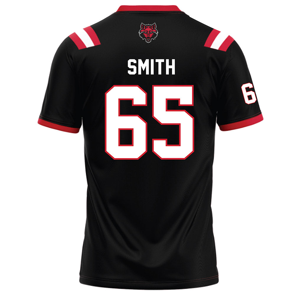 Arkansas State - NCAA Football : Noah Smith - Black Football Jersey-1