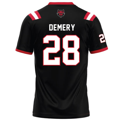 Arkansas State - NCAA Football : Daniel Demery - Black Football Jersey-1