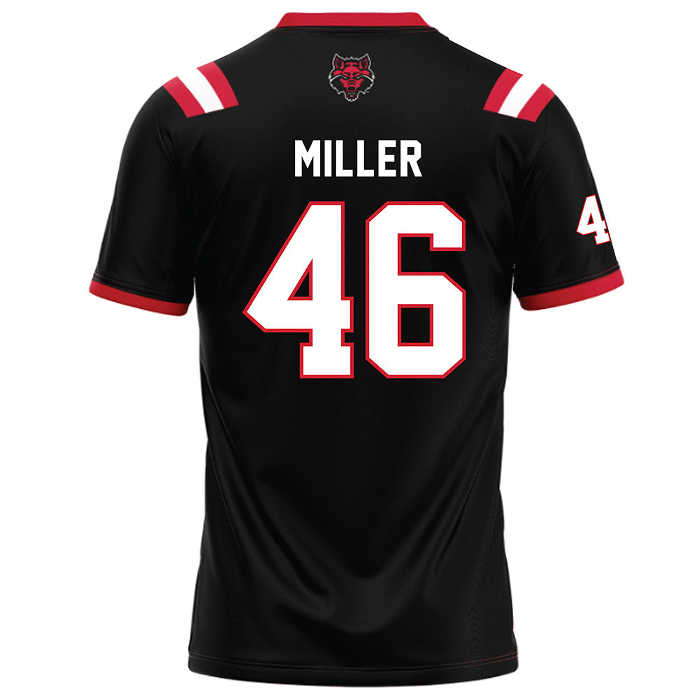 Arkansas State - NCAA Football : Nicholas Miller - Black Football Jersey-1