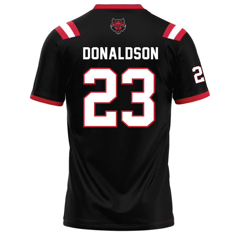 Arkansas State - NCAA Football : Caleb Donaldson - Black Football Jersey-1