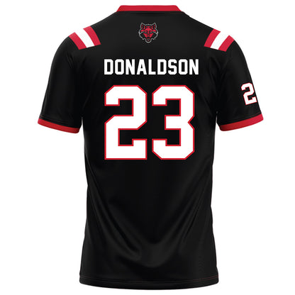 Arkansas State - NCAA Football : Caleb Donaldson - Black Football Jersey-1