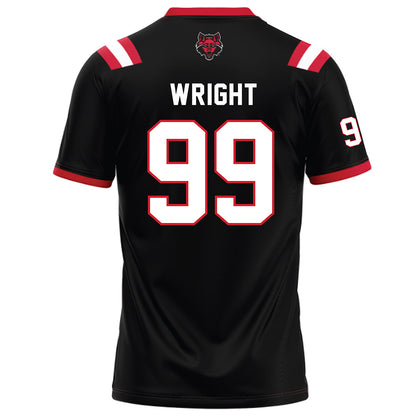 Arkansas State - NCAA Football : Quincy Wright - Black Football Jersey-1