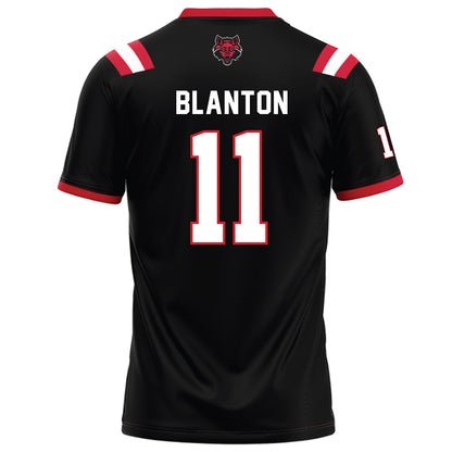 Arkansas State - NCAA Football : Demarcco Blanton - Black Football Jersey-1