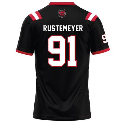 Arkansas State - NCAA Football : Ashtin Rustemeyer - Black Football Jersey