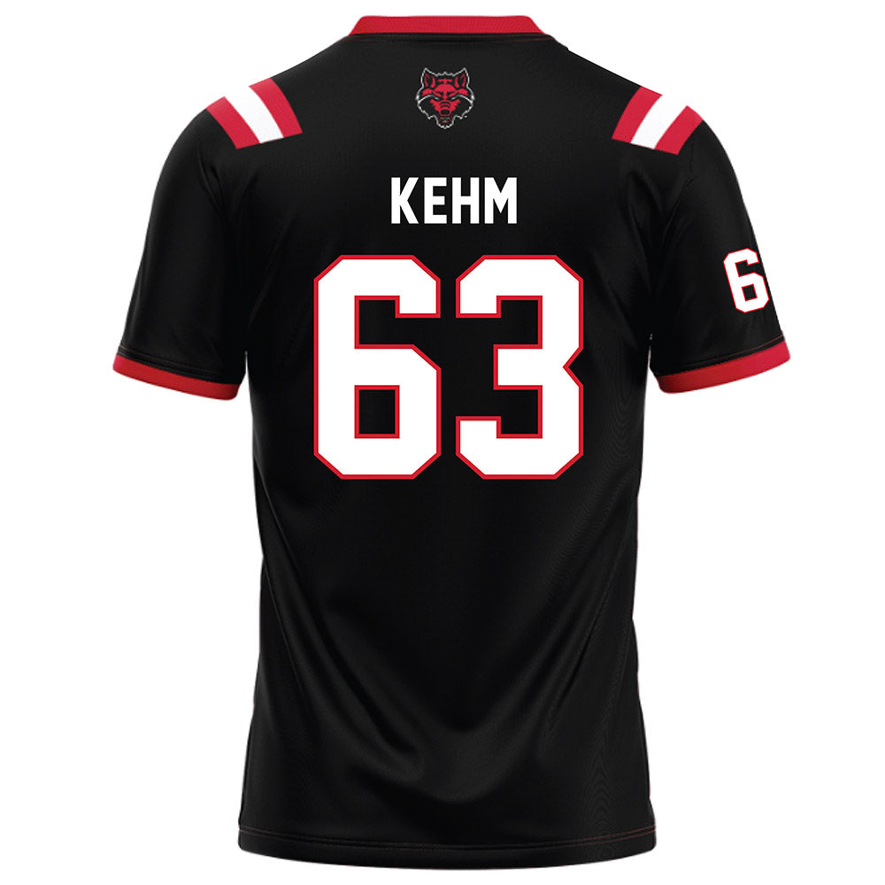 Arkansas State - NCAA Football : Aiden Kehm - Black Football Jersey-1