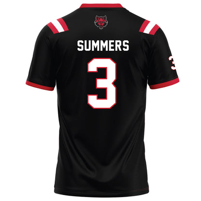 Arkansas State - NCAA Football : Hunter Summers - Black Football Jersey
