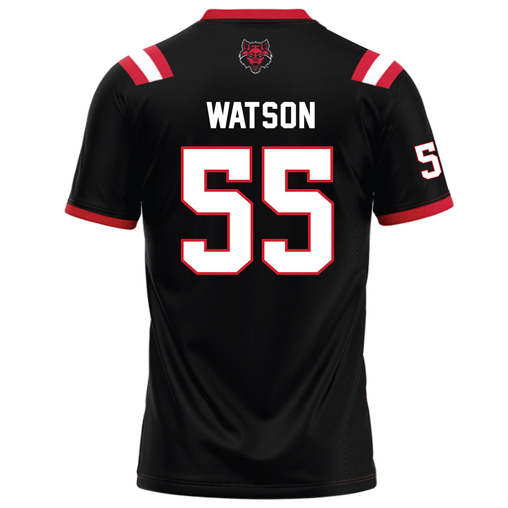 Arkansas State - NCAA Football : Aleric Watson - Black Football Jersey-1
