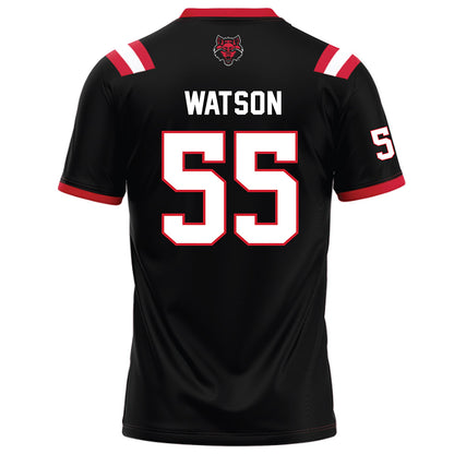 Arkansas State - NCAA Football : Aleric Watson - Black Football Jersey-1