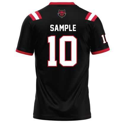 Arkansas State - NCAA Football : Jordan Sample - Black Football Jersey