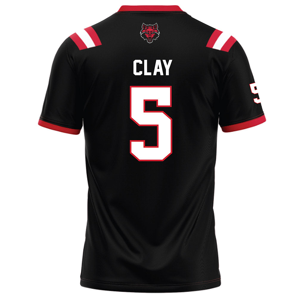 Arkansas State - NCAA Football : Kenyon Clay - Black Football Jersey-1