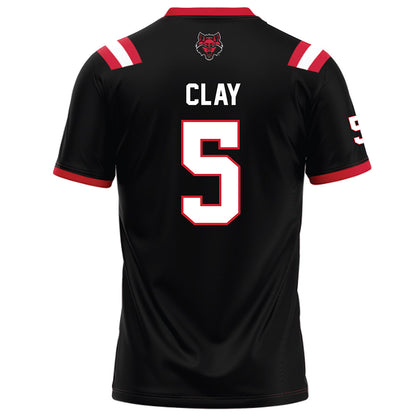 Arkansas State - NCAA Football : Kenyon Clay - Black Football Jersey-1
