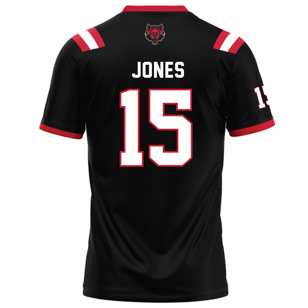 Arkansas State - NCAA Football : Andrew Jones - Black Football Jersey-1