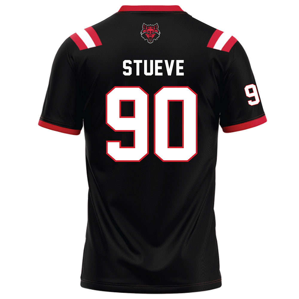 Arkansas State - NCAA Football : Lincoln Stueve - Black Football Jersey-1