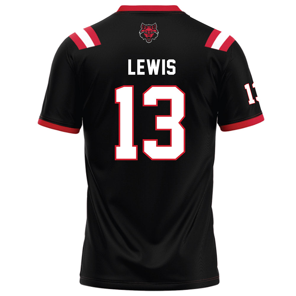 Arkansas State - NCAA Football : Tyrell Lewis - Black Football Jersey-1
