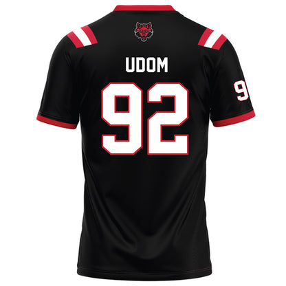 Arkansas State - NCAA Football : Obi Udom - Black Football Jersey