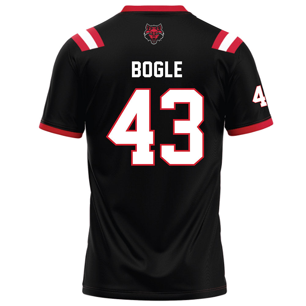 Arkansas State - NCAA Football : Chase Bogle - Black Football Jersey