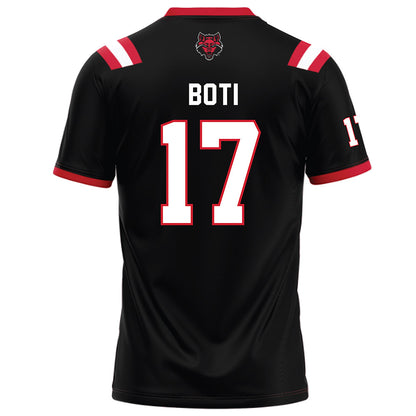Arkansas State - NCAA Football : Christopher Boti - Black Football Jersey-1