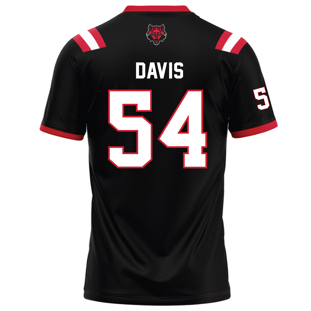 Arkansas State - NCAA Football : Walker Davis - Black Football Jersey