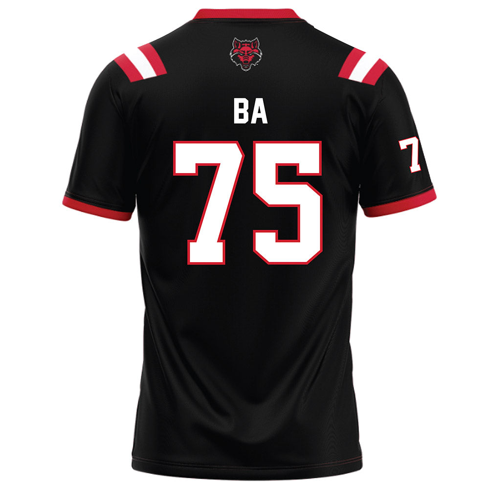 Arkansas State - NCAA Football : Saidou Ba - Black Football Jersey