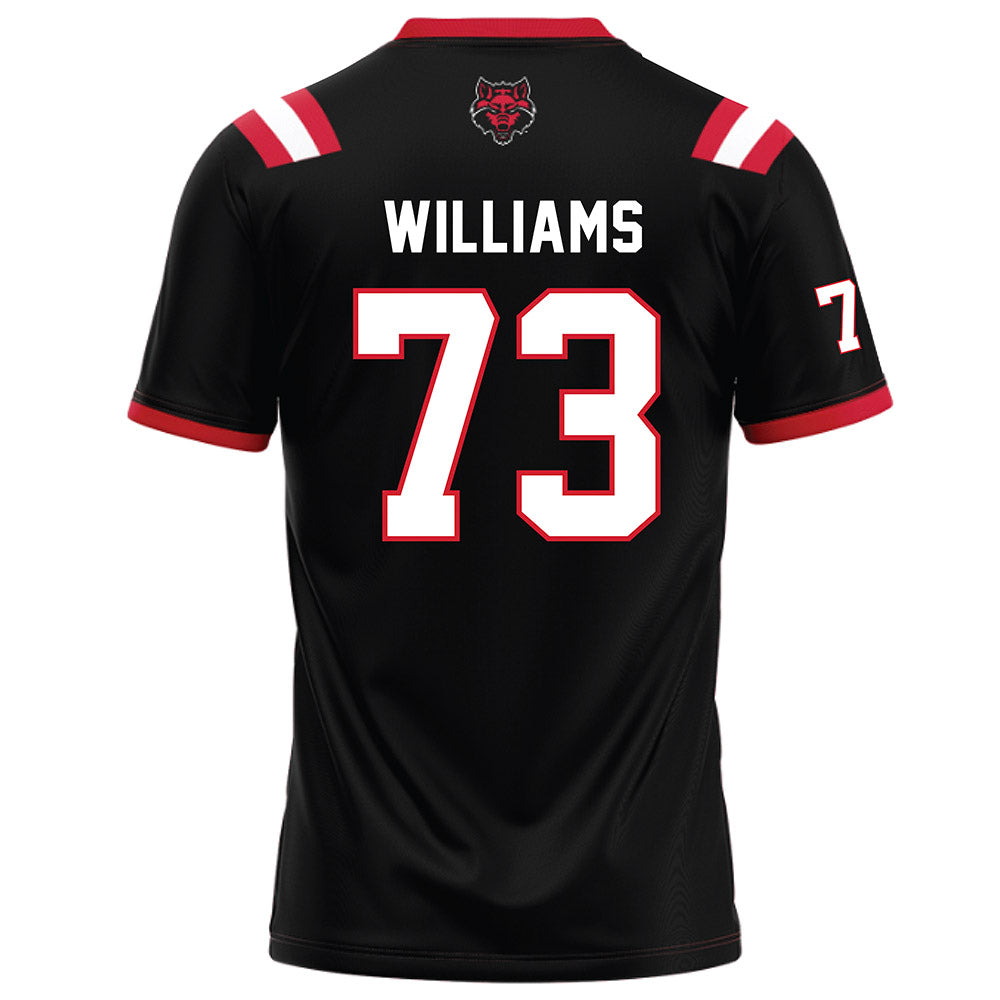 Arkansas State - NCAA Football : Kobe Williams - Black Football Jersey-1