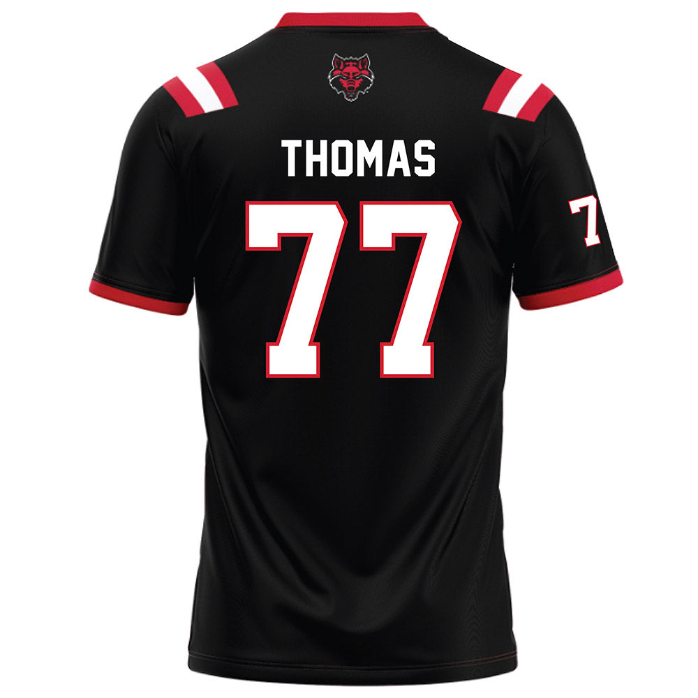 Arkansas State - NCAA Football : Makilan Thomas - Black Football Jersey