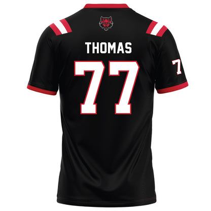 Arkansas State - NCAA Football : Makilan Thomas - Black Football Jersey