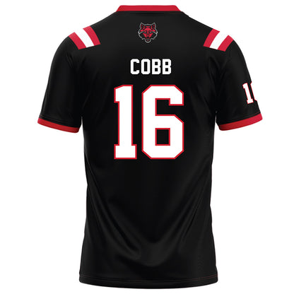 Arkansas State - NCAA Football : Chauncy Cobb - Black Football Jersey