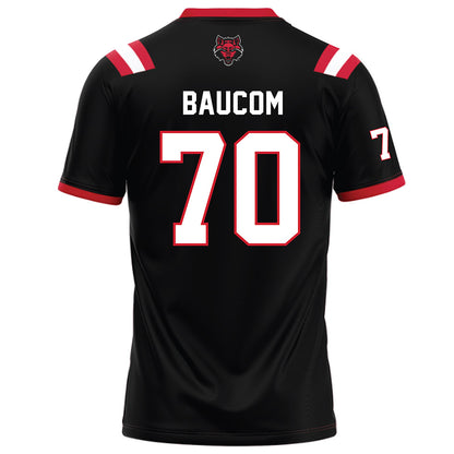 Arkansas State - NCAA Football : Royce Baucom - Black Football Jersey