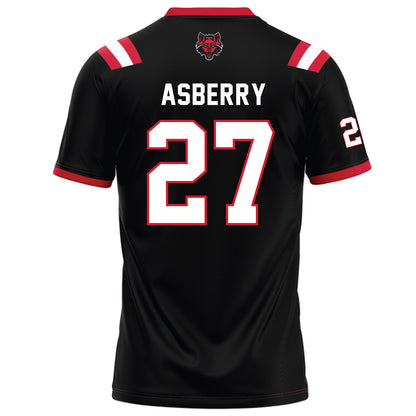 Arkansas State - NCAA Football : Noland Asberry - Black Football Jersey-1