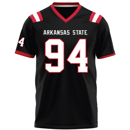 Arkansas State - NCAA Football : Cody Sigler - Black Football Jersey-0