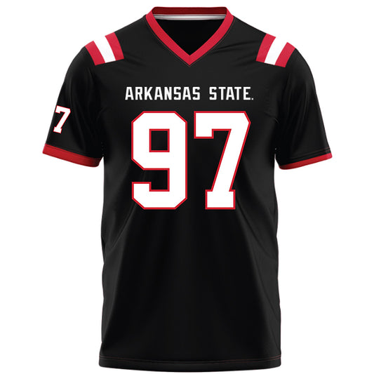 Arkansas State - NCAA Football : Tony Carter - Black Football Jersey-0