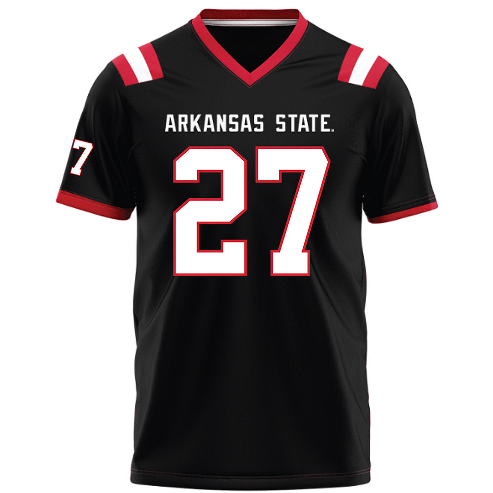 Arkansas State - NCAA Football : Noland Asberry - Black Football Jersey-0