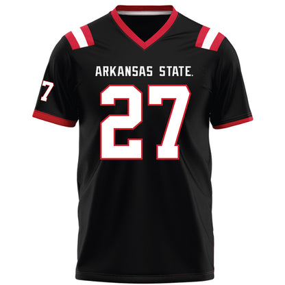 Arkansas State - NCAA Football : Noland Asberry - Black Football Jersey-0