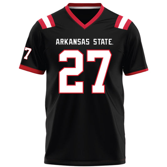 Arkansas State - NCAA Football : Noland Asberry - Black Football Jersey-0