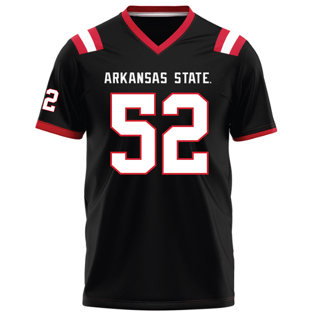 Arkansas State - NCAA Football : Gideon Herbert - Black Football Jersey-0