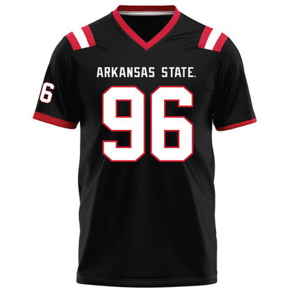 Arkansas State - NCAA Football : Ronnie Blossom - Black Football Jersey-0