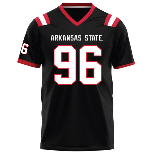 Arkansas State - NCAA Football : Ronnie Blossom - Black Football Jersey-0