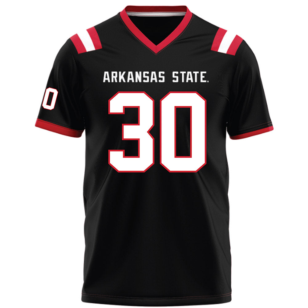 Arkansas State - NCAA Football : Andrew Agapos - Black Football Jersey